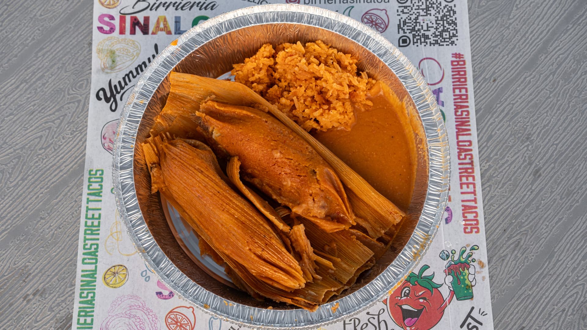 Birria Tamale Plate